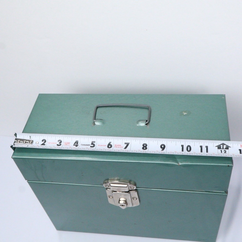 VTG Office Supply / Storage MCM Hamilton Skotch Porta-File Green Metal Box - Picture 9 of 9